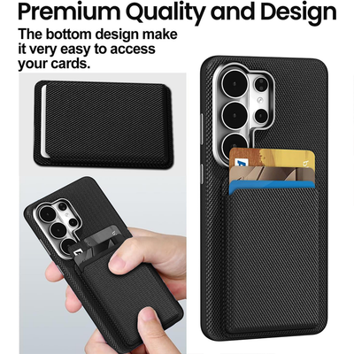 Tech Fabric WalletSlot Magnetic Galaxy Phone Case