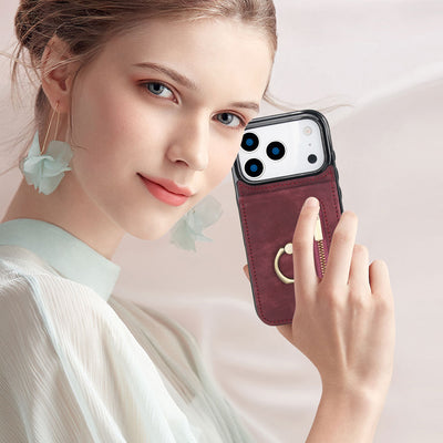 Slim Leather iPhone Wallet Case