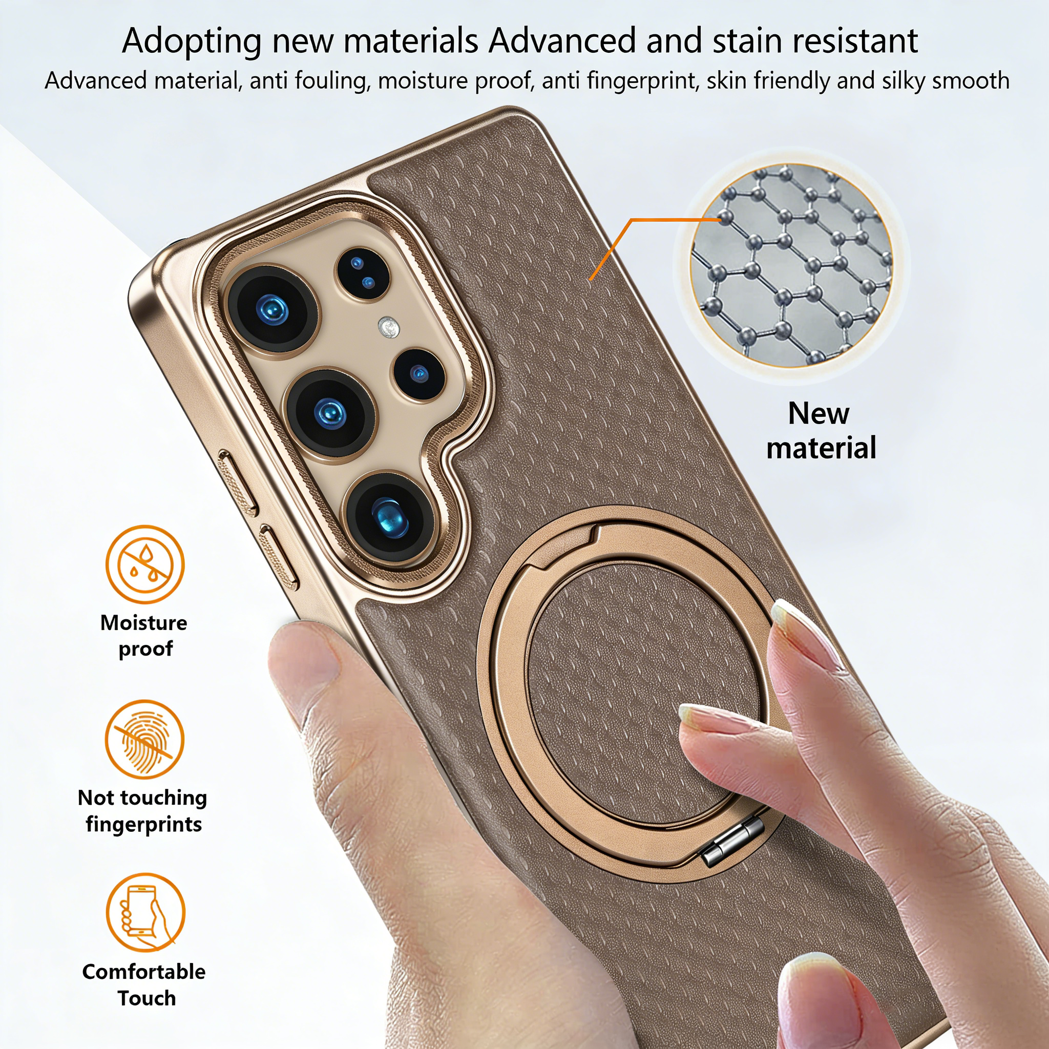 Meteor Leather Magnetic Galaxy Phone Case
