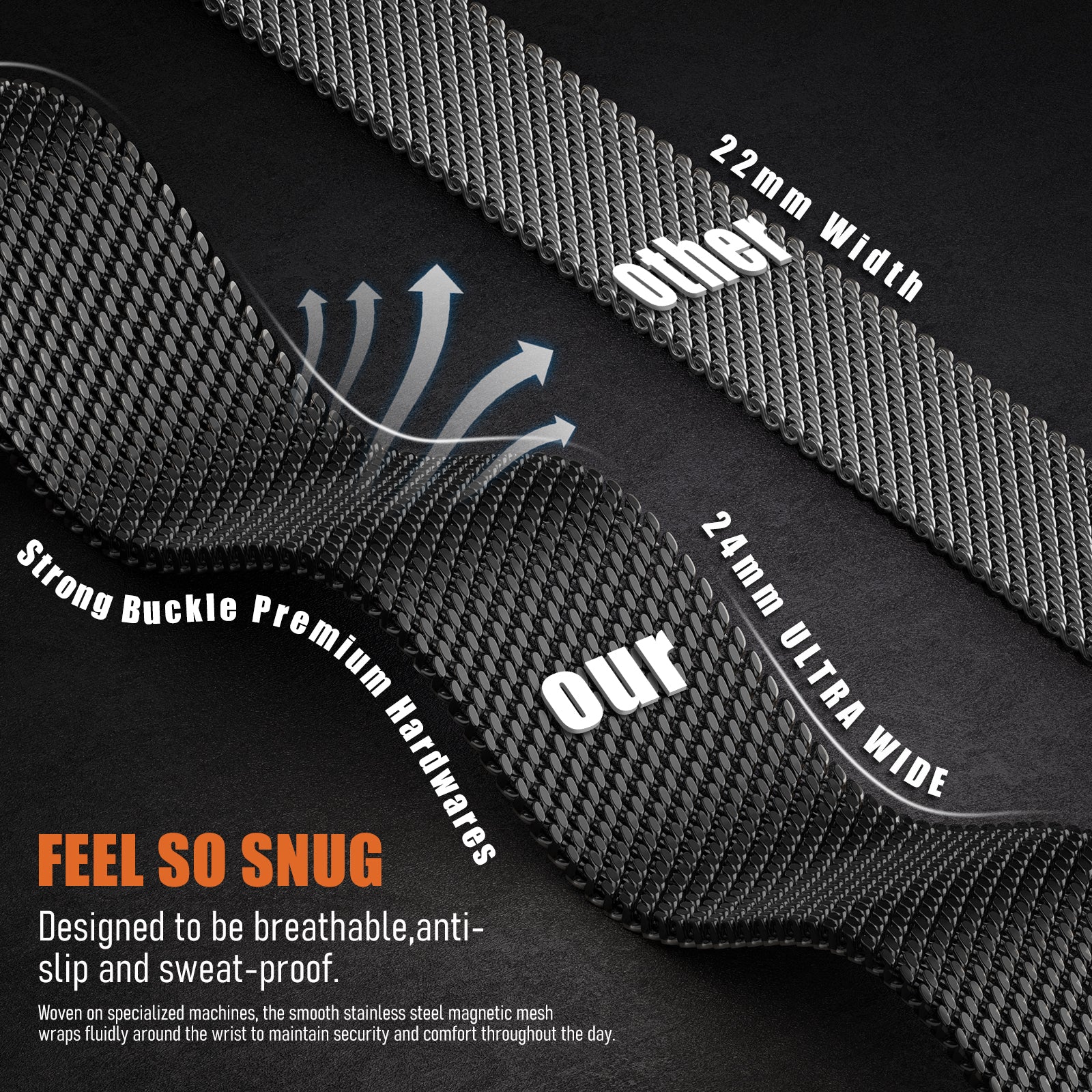 Mecha Milanese Loop Band