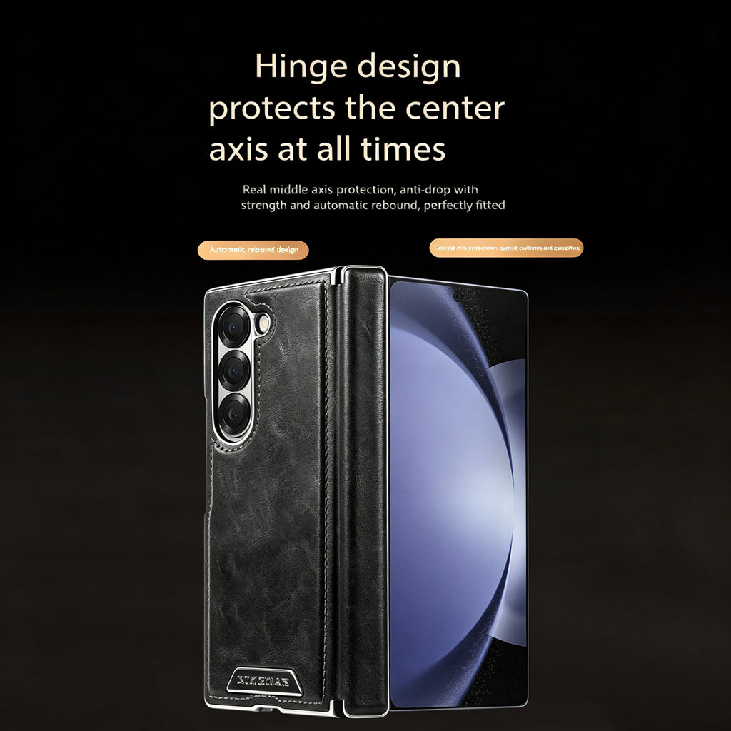 Vintage Leather Galaxy Z Fold Case