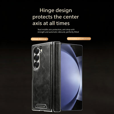 Vintage Leather Galaxy Z Fold Case