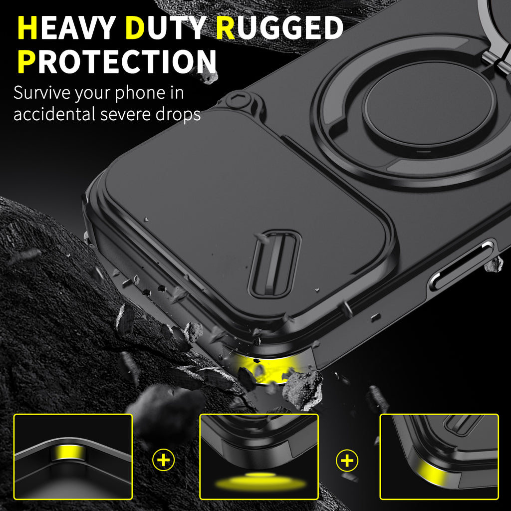 Tactical Armor™ Magnetic Ring Stand Case