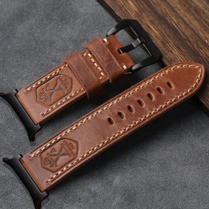 Handmade Vintage Leather For Samsung Watch Ultra