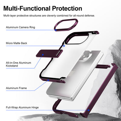 Aluminum Alloy Kickstand Case for iPhone Duo