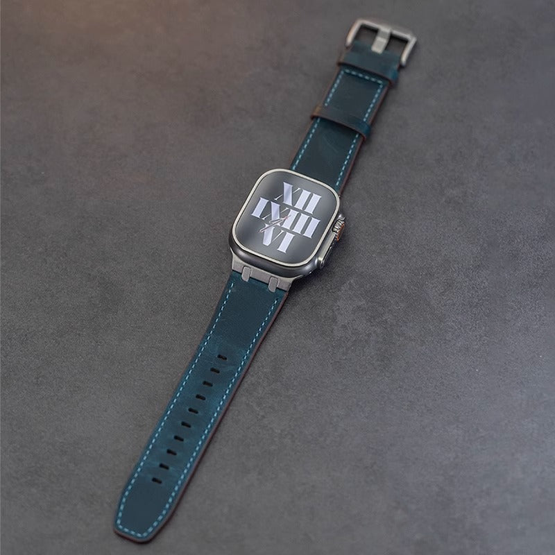 AP Crazy Horse Leather Strap For Apple Watch