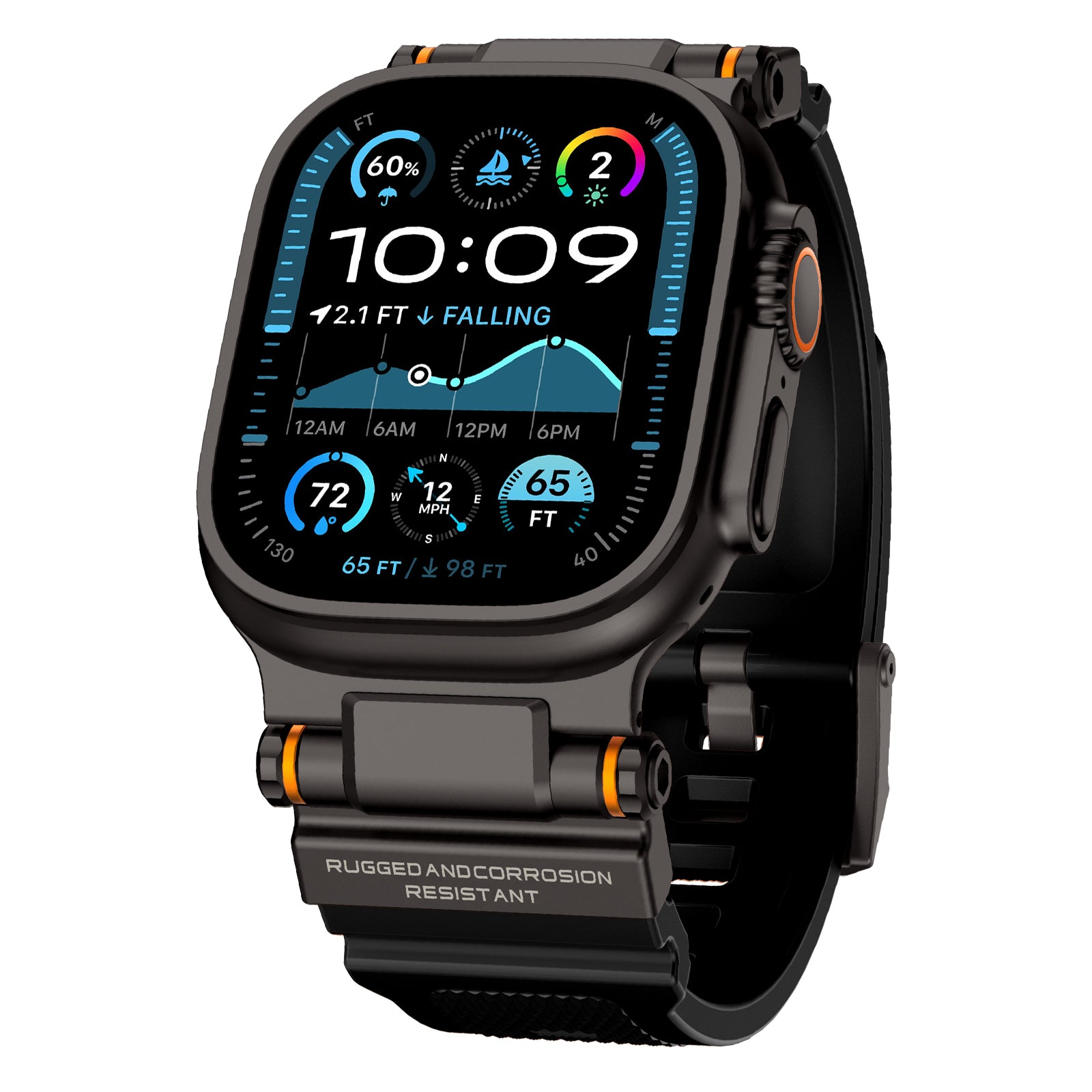 Mecha Tactical Silicone Band For Apple Watch