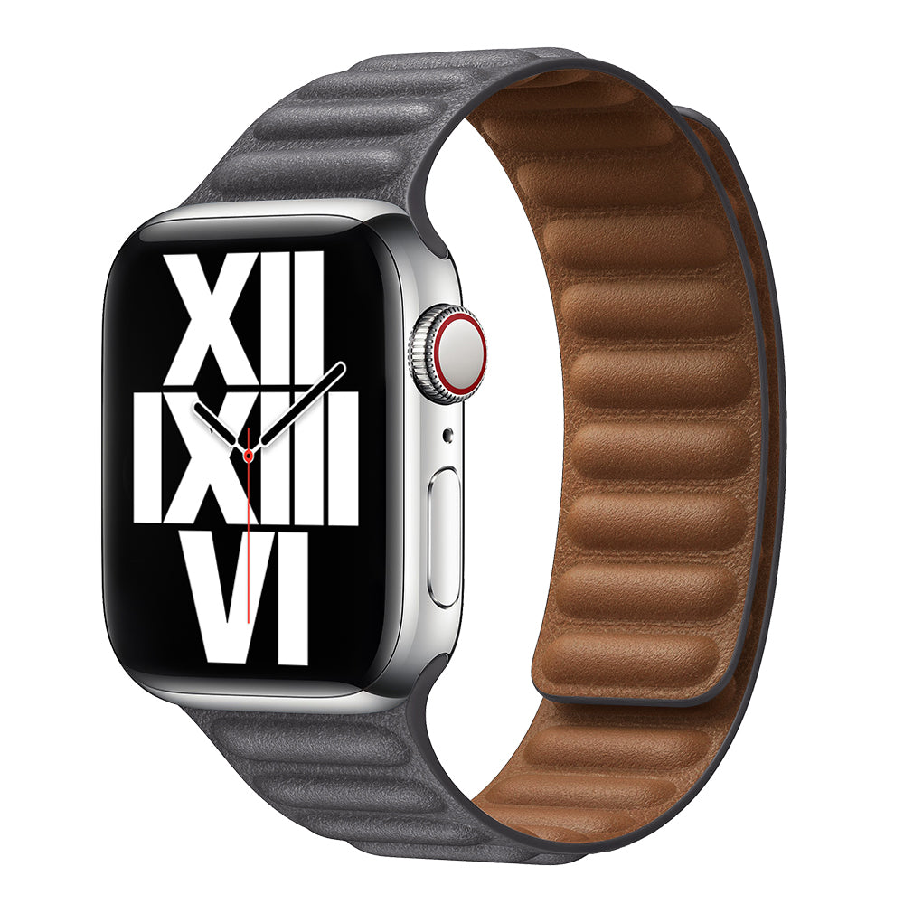 Magnetic Leather Link Band