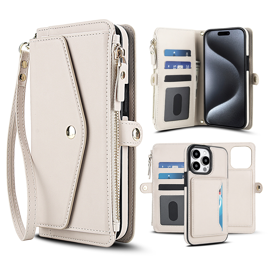 Detachable Clip-In Genuine Leather Case