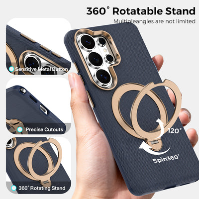 GUDEEN Magnetic Ring Stand Case for Samsung Galaxy