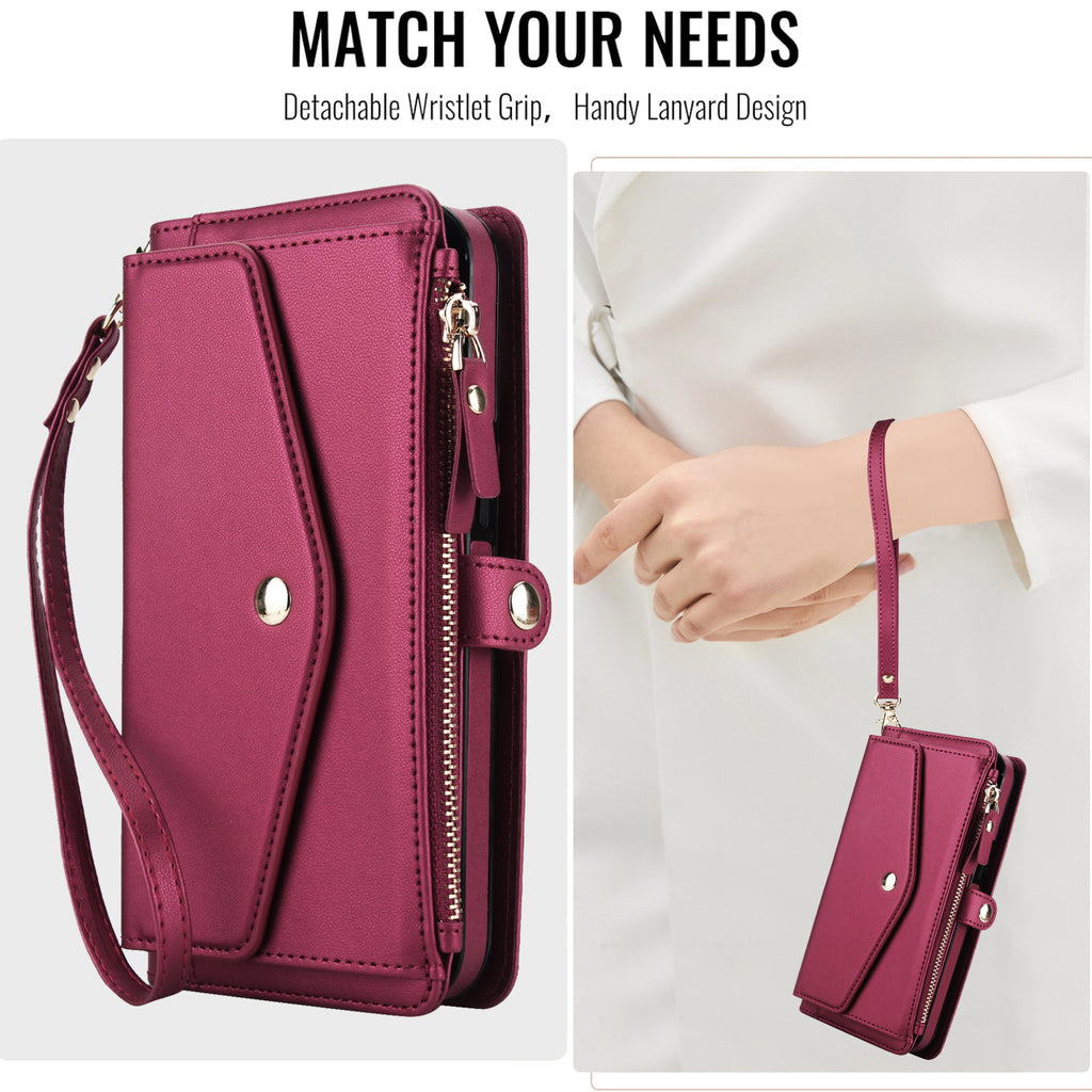 Detachable Clip-In Genuine Leather Case