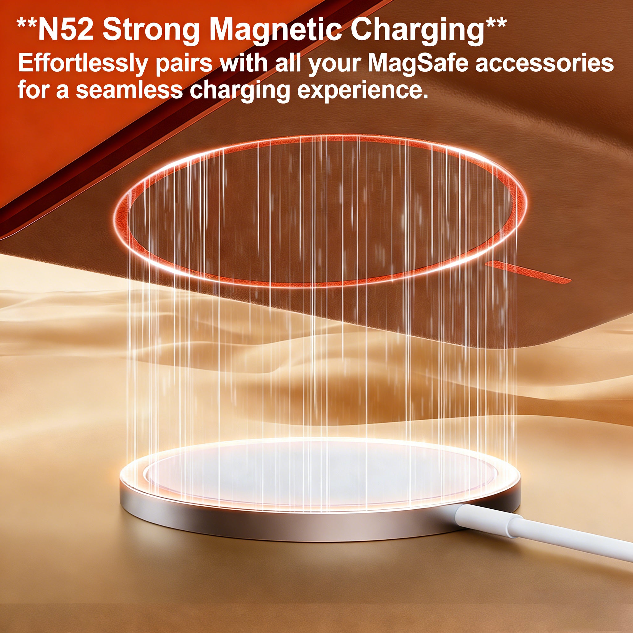 Ivory Texture MagSafe Case