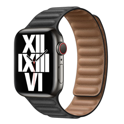Magnetic Leather Link Band