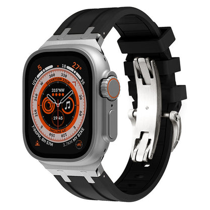 AP Thick Silicone Band With Titanium Adapter For Apple Watch