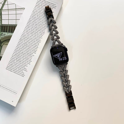 Heart-Shaped Link Bracelet for Apple Watch