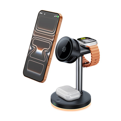 3-in-1 Magnetic Wireless Charger with Advanced TEC Cooling
