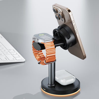 3-in-1 Magnetic Wireless Charger with Advanced TEC Cooling