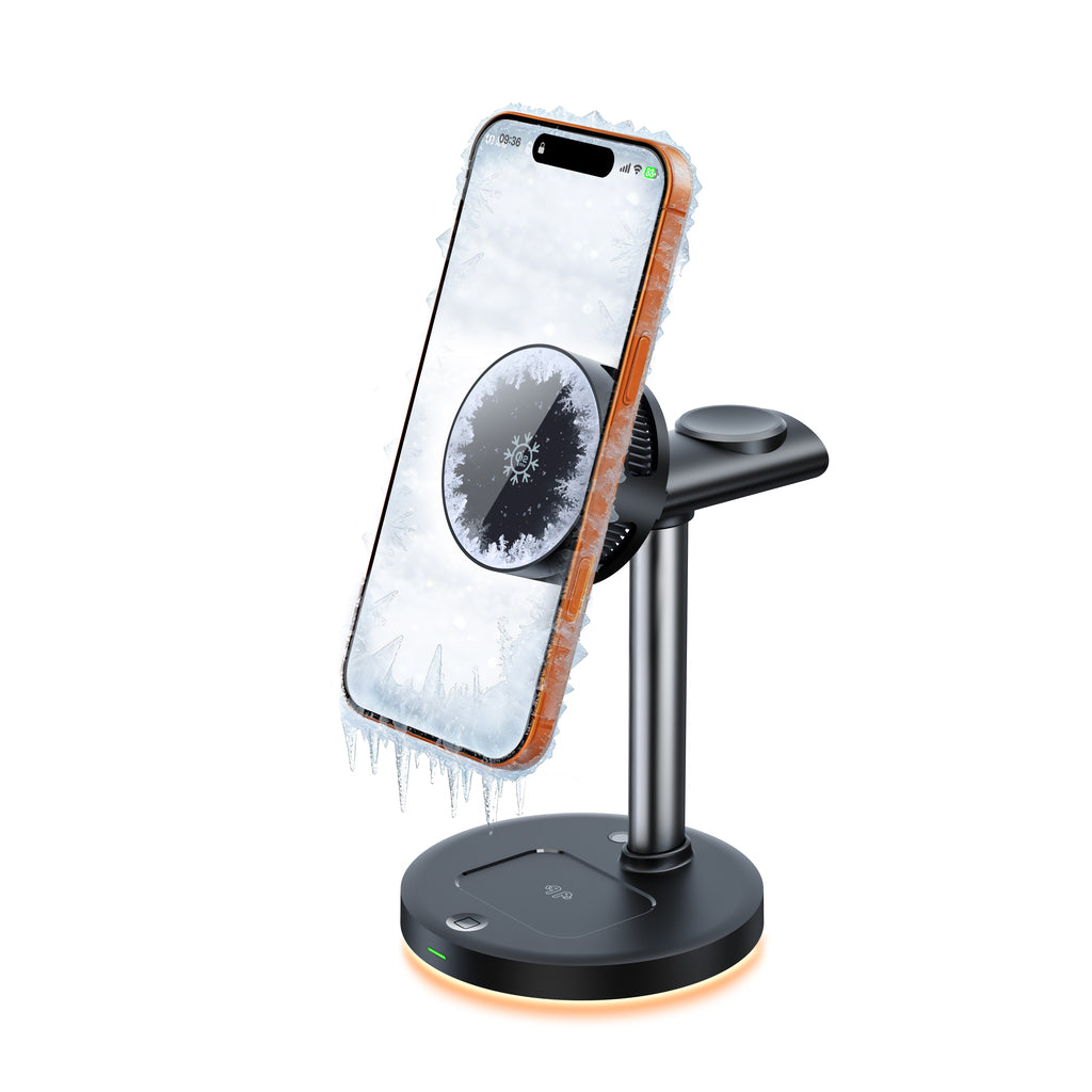 3-in-1 Magnetic Wireless Charger with Advanced TEC Cooling