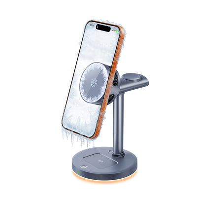 3-in-1 Magnetic Wireless Charger with Advanced TEC Cooling