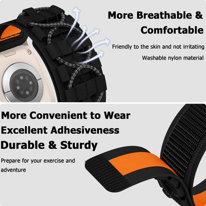 New Rugged Nylon Hiking Strap for Apple Watch