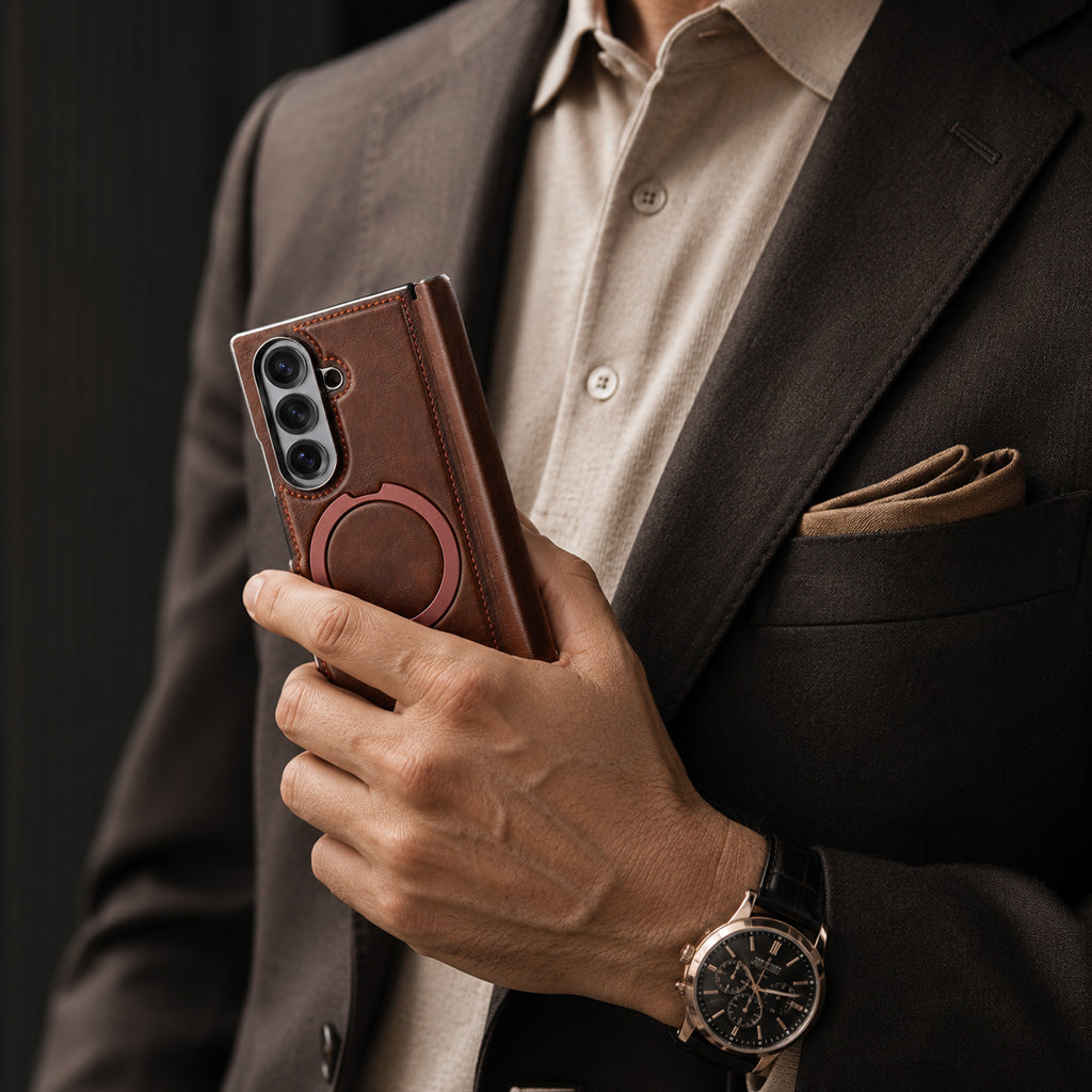 Luxury Leather Galaxy Z Fold Case