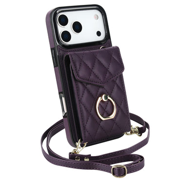 Quilted Genuine Leather Kickstand Case
