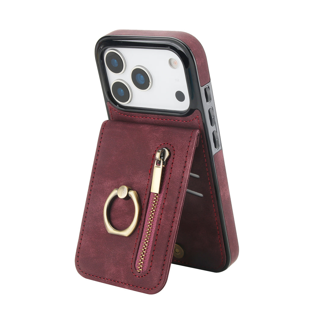 Slim Leather iPhone Wallet Case