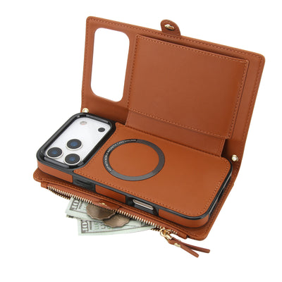 Detachable Clip-In Genuine Leather Case