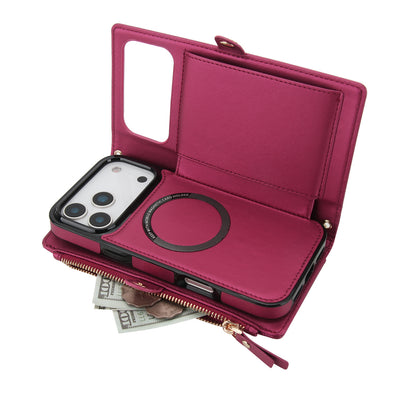 Detachable Clip-In Genuine Leather Case