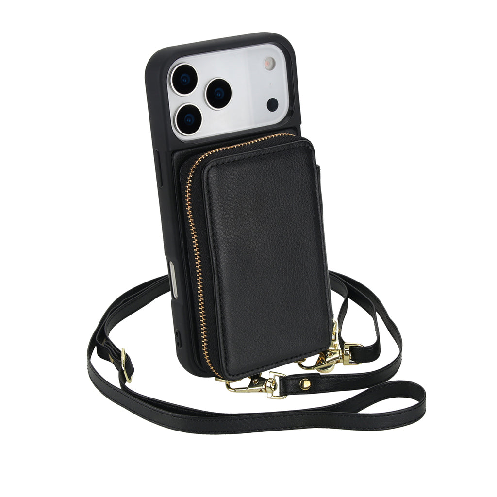 Full Grain Leather Crossbody Shockproof Cases