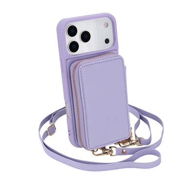 Full Grain Leather Crossbody Shockproof Cases