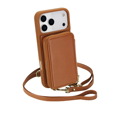 Full Grain Leather Crossbody Shockproof Cases