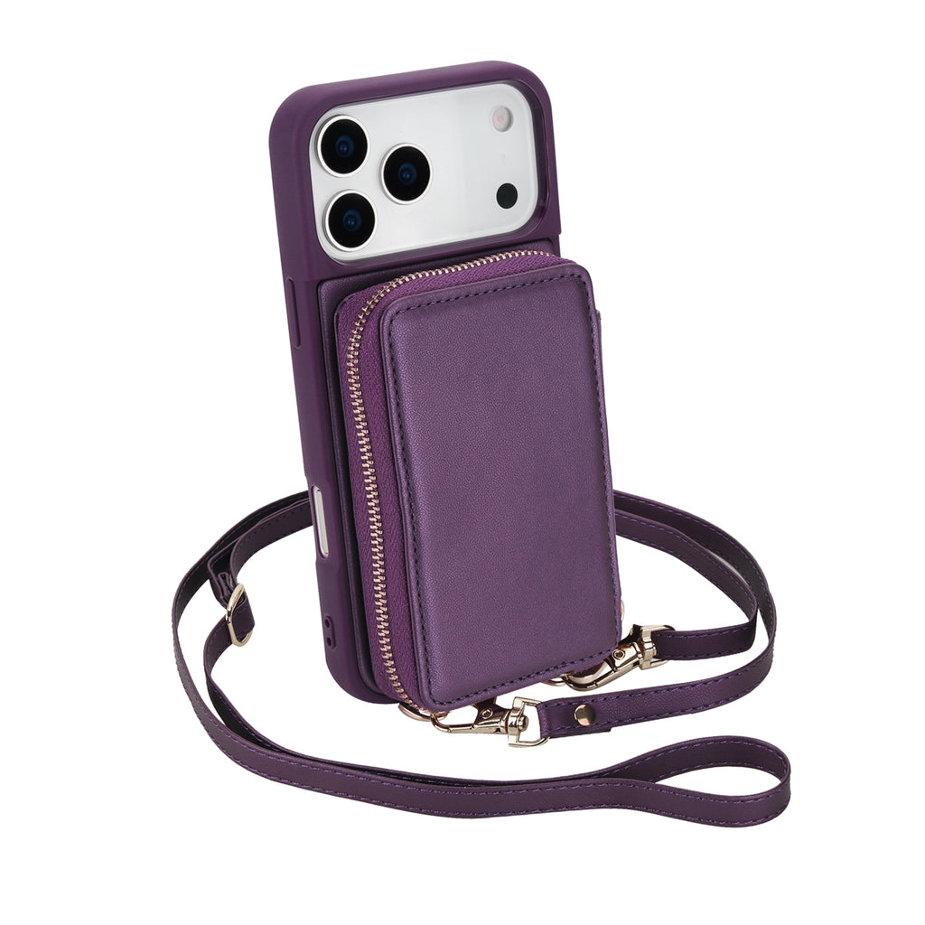 Full Grain Leather Crossbody Shockproof Cases