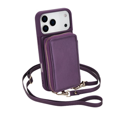 Full Grain Leather Crossbody Shockproof Cases