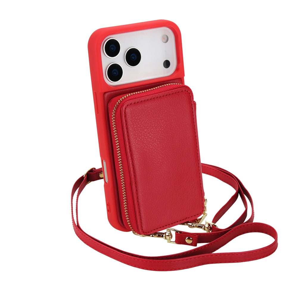 Full Grain Leather Crossbody Shockproof Cases