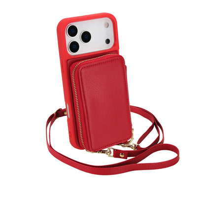 Full Grain Leather Crossbody Shockproof Cases
