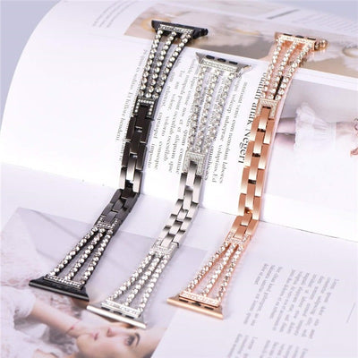 Bling Diamond Link Bracelet For Apple Watch