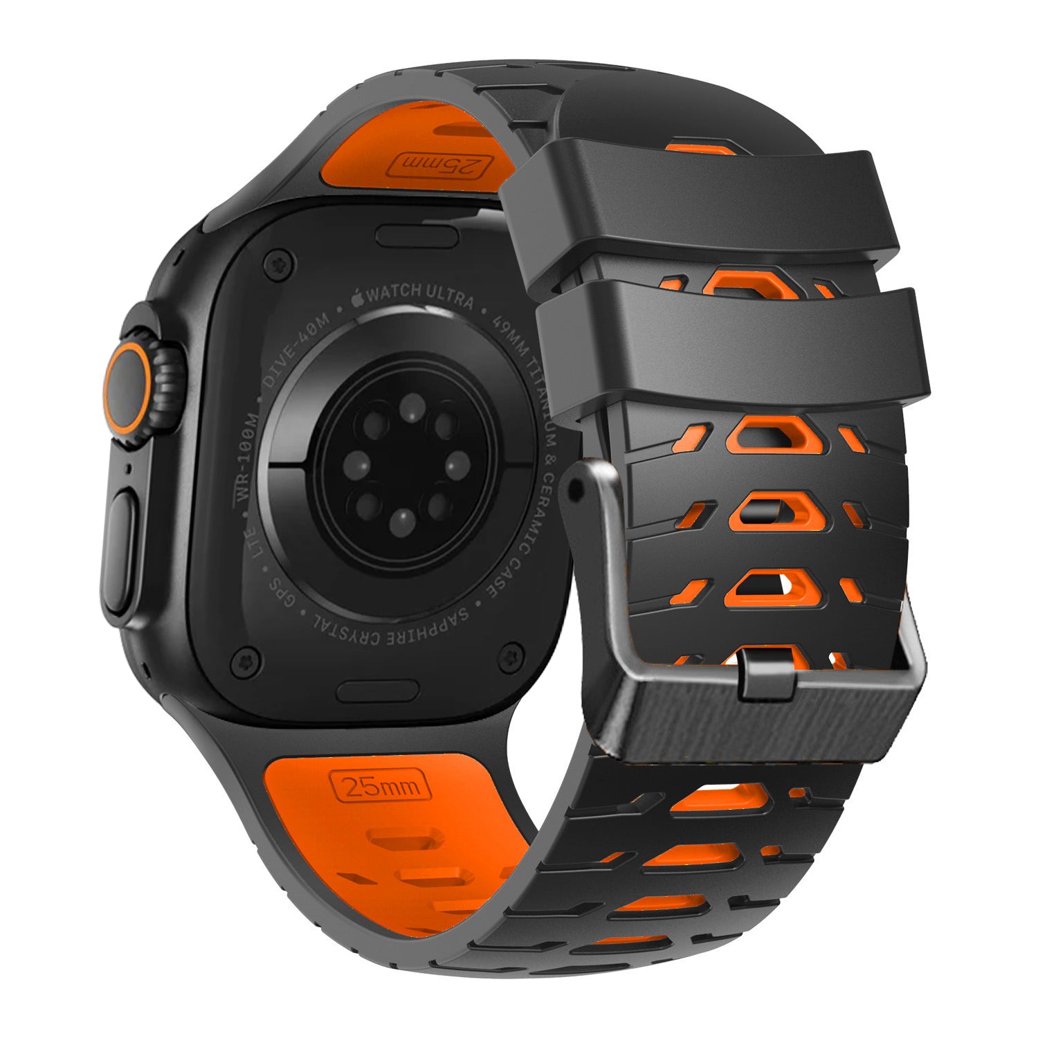 Trapezoid Sport Breathable Silicone Band For Apple Watch