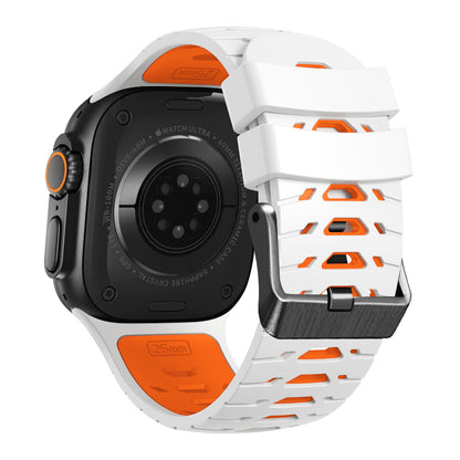 Trapezoid Sport Breathable Silicone Band For Apple Watch