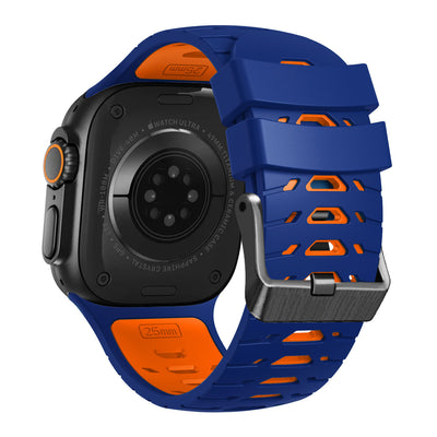 Trapezoid Sport Breathable Silicone Band For Apple Watch