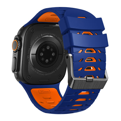 Trapezoid Sport Breathable Silicone Band For Apple Watch