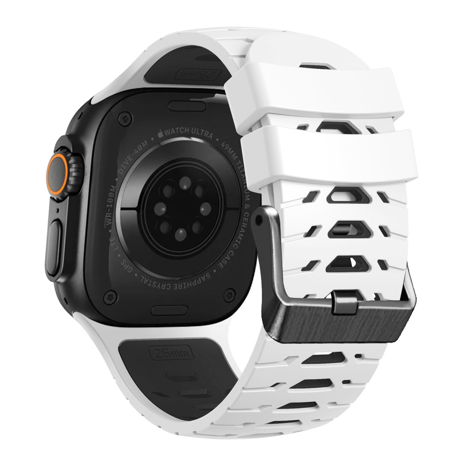 Trapezoid Sport Breathable Silicone Band For Apple Watch