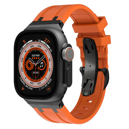 AP Thick Silicone Band With Titanium Adapter For Apple Watch