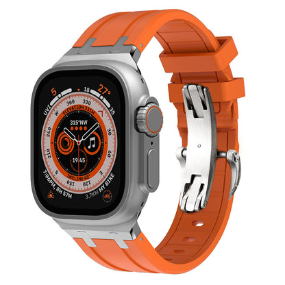 AP Thick Silicone Band With Titanium Adapter For Apple Watch