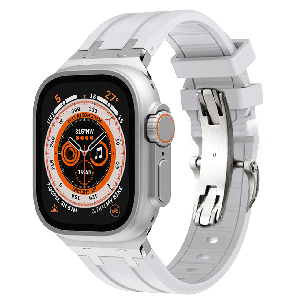 AP Thick Silicone Band With Titanium Adapter For Apple Watch
