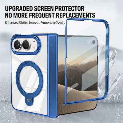 Crystal Clear Magnetic Stand Case for iPhone Duo