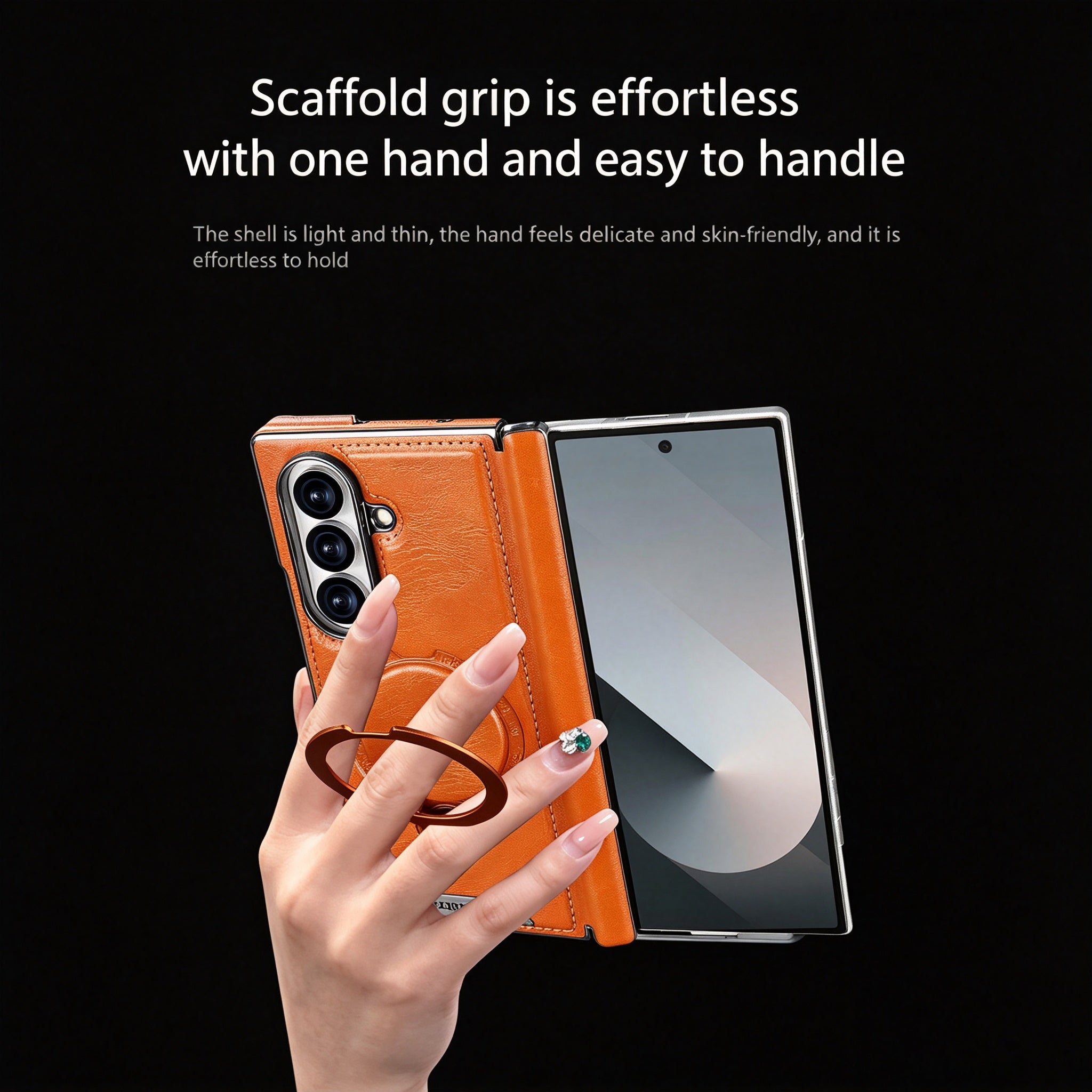 Luxury Leather Galaxy Z Fold Case