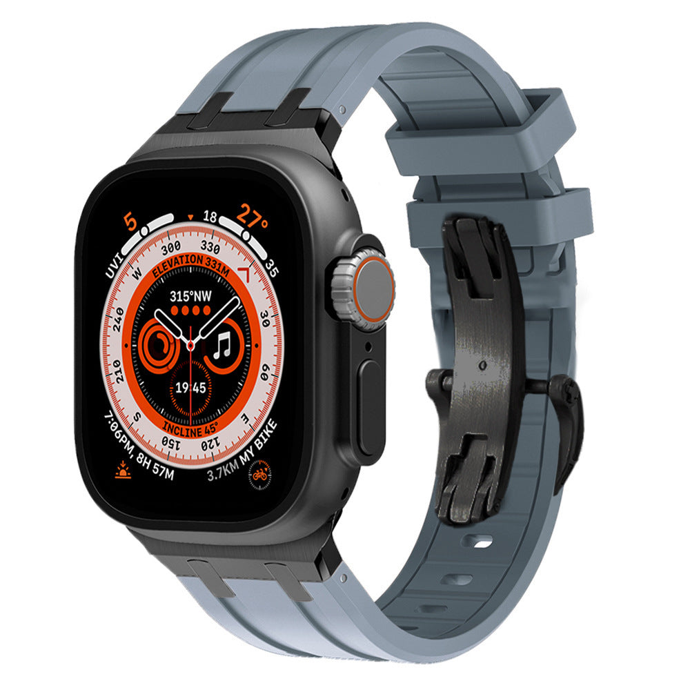 AP Thick Silicone Band With Titanium Adapter For Apple Watch