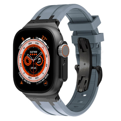 AP Thick Silicone Band With Titanium Adapter For Apple Watch