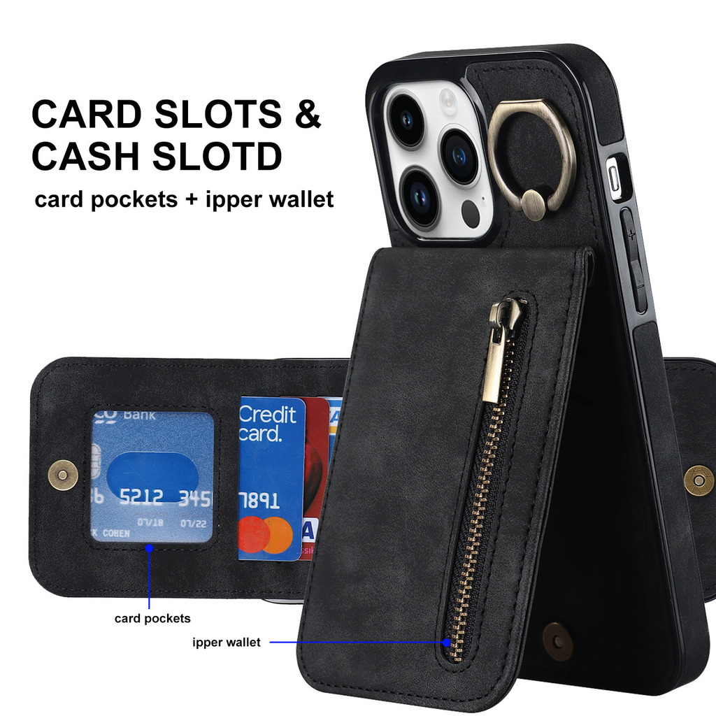 Slim Leather iPhone Wallet Case